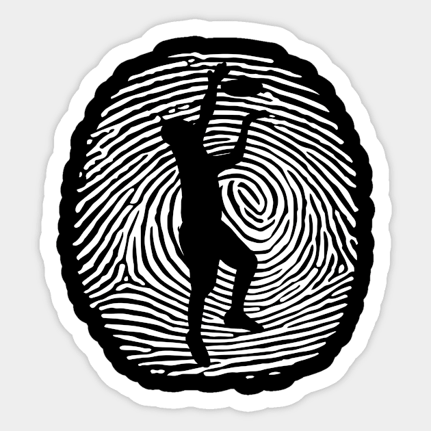 DNA Fingerprint I Frisbee I Disc Golf Sticker by Shirtjaeger